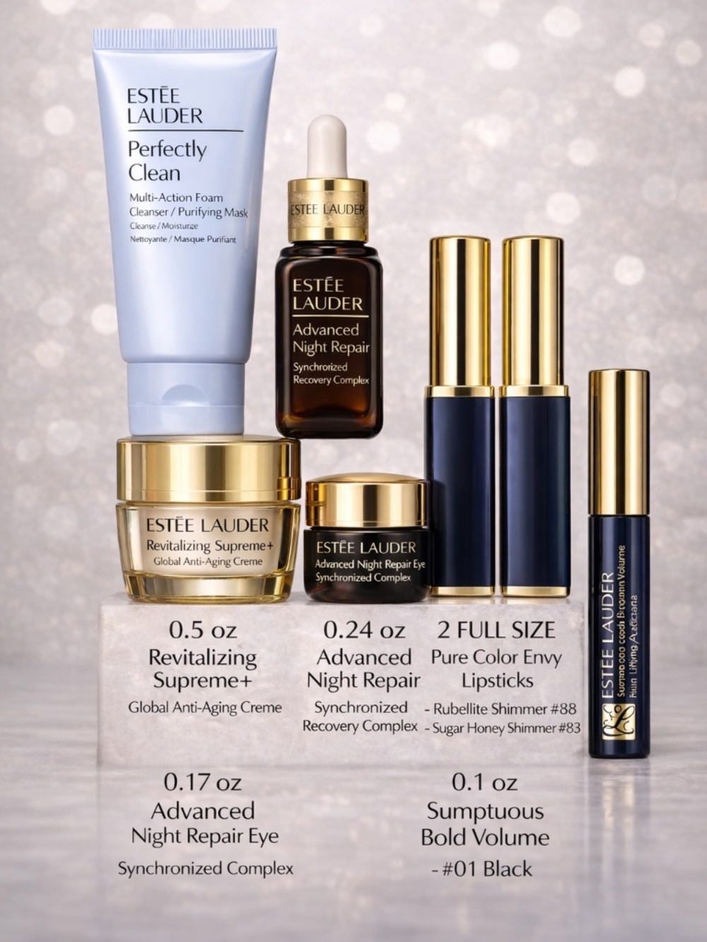 Estée Lauder 8pc Gift Set –New- Skincare & Makeup Collection